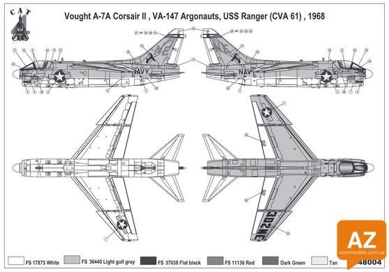 Декали для штурмовика A-7A Corsair II (for Hasegawa)