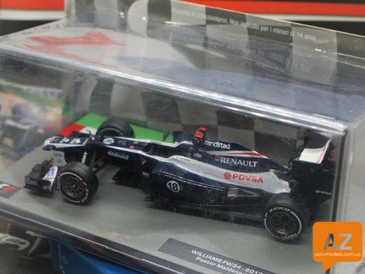 Formula 1 Auto Collection №55 - Williams FW34 - Пастор Мальдонадо (2012) 